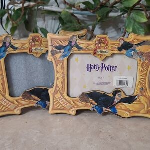 Lot of 2 Harry Potter Gryffindor 6x4 Picture Frames Hogwarts Decor